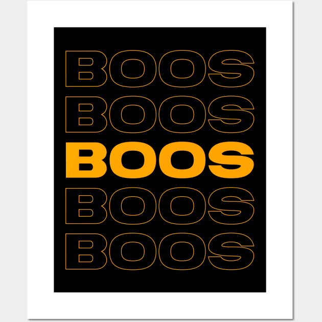 Boos - Fall Halloween Wall Art by ArtfulTat